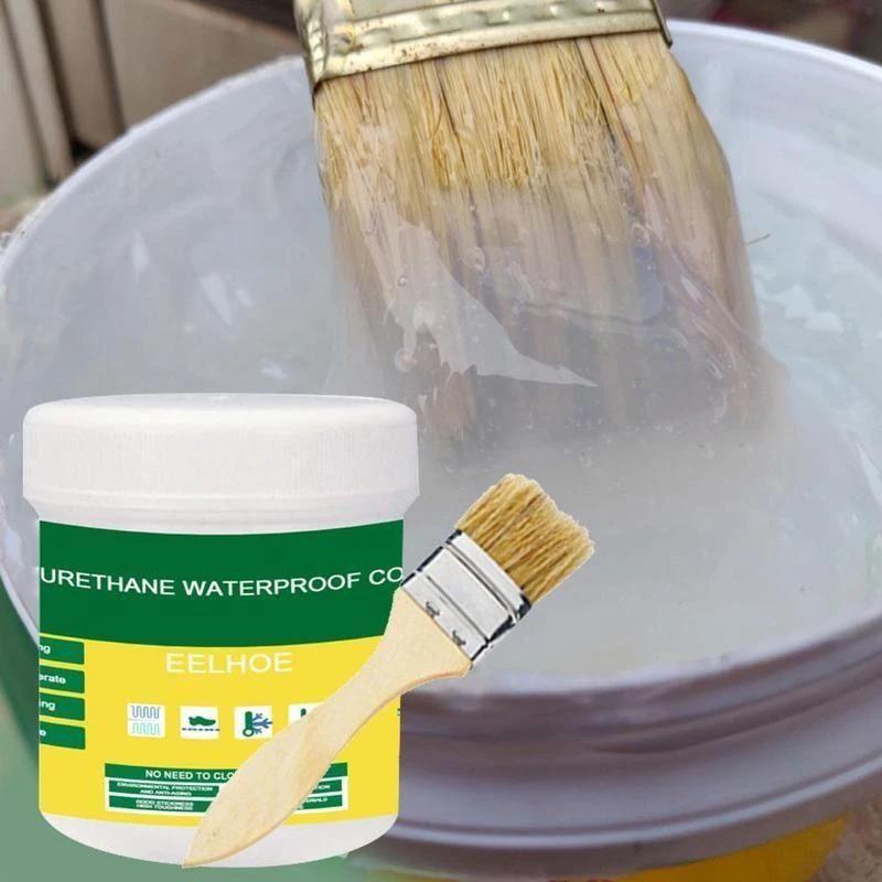 Transparent Waterproof Glue Plus Brush - Yellow life