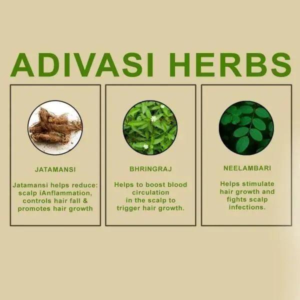 Adivasi Herbal Hair Oil 125ML (Pack of 2) - Yellow life