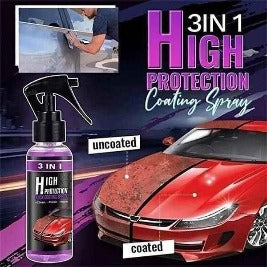 3 in 1 High Protection Quick Car Ceramic Coating Spray - Car Wax Polish Spray - Yellow life
