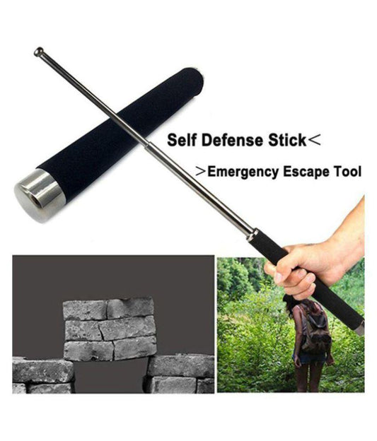 Self Defence Tactical Rod (Heavy Metal and Extendable) - Yellow life