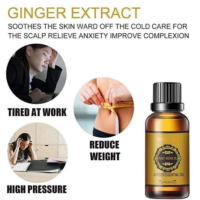 Belly Drainage and Pain Relief Ginger Oil (30ML Each) - BUY 1 GET 1 FREE - Yellow life