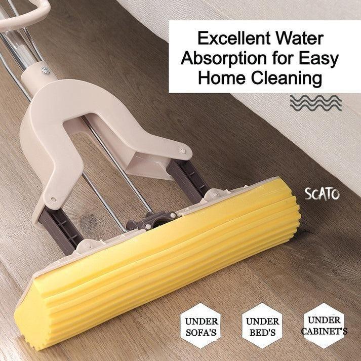Multi-Purpose Foldable Floor Cleaning Squeeze Mop Wiper - Yellow life